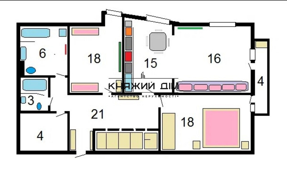 Без комісії! 3к. квартира в новому будинку ЖК Срібна Вежа Kiev - photo 19