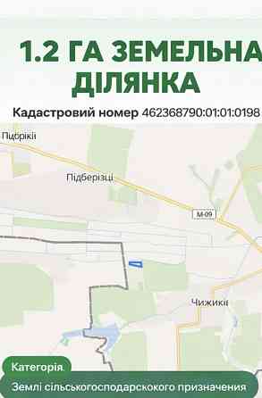 Продаж земельної ділянки 1.2 га Підберізці