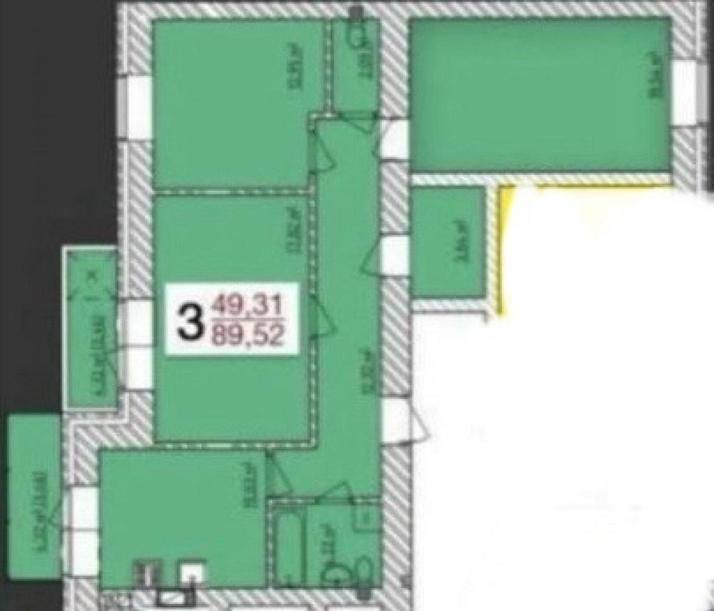 Продаж Квартира 3-кімнатна, 2/10 поверх на вул. Героїв Чорнобиля Zhytomyr - photo 19