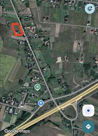 Продаж земельної ділянки 10 соток на вул. Шевченка Велика Омеляна