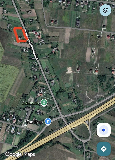 Продаж земельної ділянки 10 соток на вул. Шевченка Велика Омеляна - фото 1