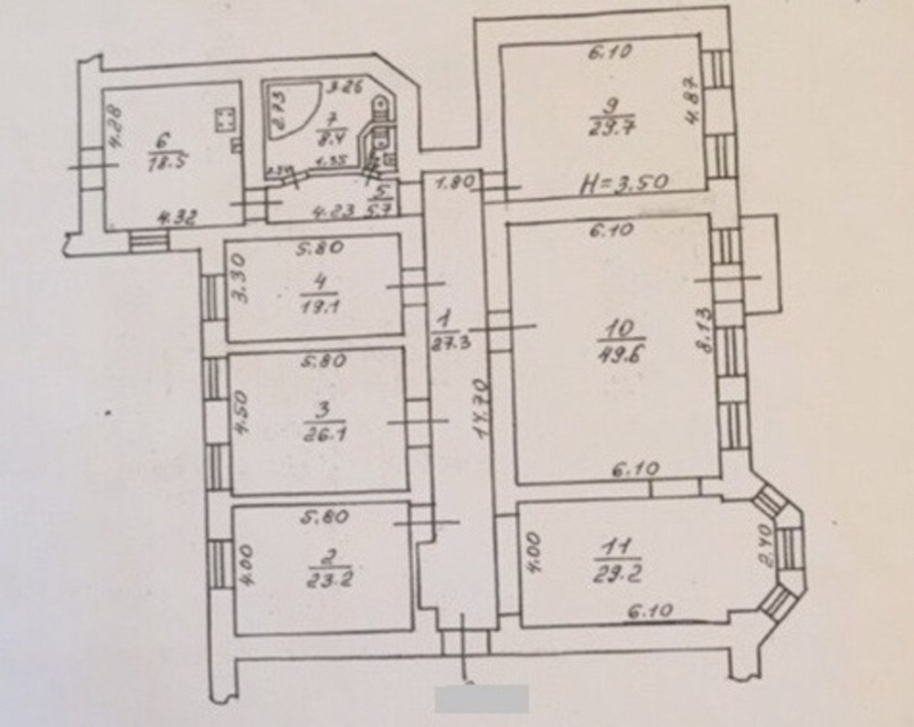 Продаж Квартира 6-кімнатна, 3/4 поверх на Коблевская ул., 41 Одеса - фото 13