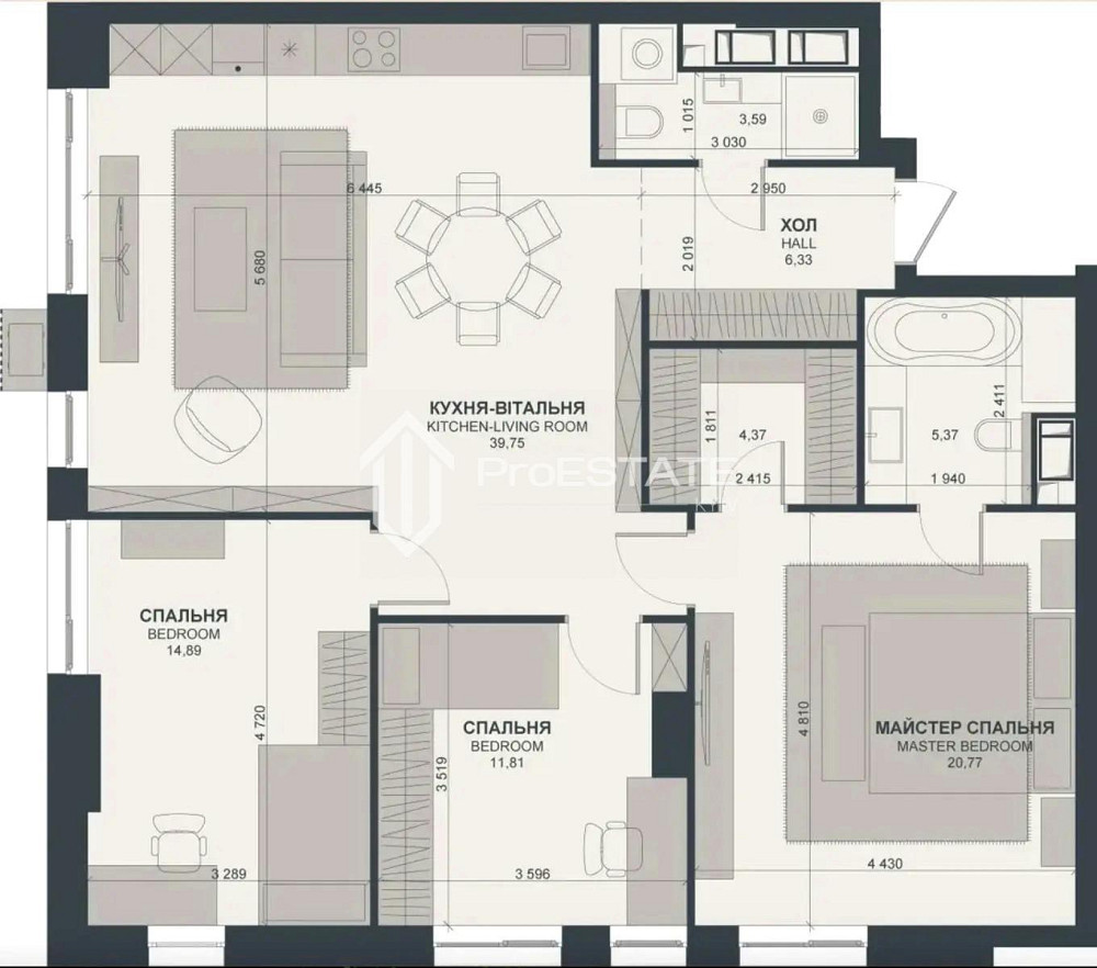 Продаж Квартира 3-кімнатна, 6/21 поверх на вул. Барбюса Анрі Київ - фото 11