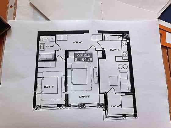 Продаж Квартира 2-кімнатна, 7/10 поверх на вул. Національної Гвардії Івано-Франківськ