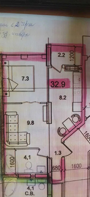 Продаж 1к квартира, 32,9 кв.м, вул. Смакули Тернополь - изображение 1