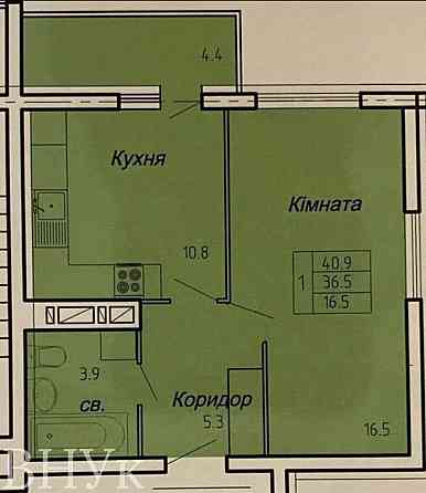 Продаж Квартира 1-кімнатна, 16/16 поверх на вул. Нечая Полковника Тернопіль