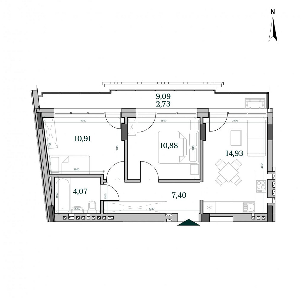 Продаж 2к квартири 51.25 кв. м Львів - фото 16