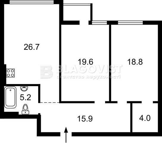Продаж Квартира 3-кімнатна, 12/24 поверх на Оболонський вул., д. 26 Київ - фото 5