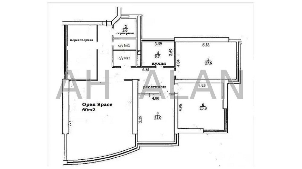 Оренда офісне приміщення на Кловський узв., 7А приміщень - 5, поверх - 30/42 Київ - фото 15