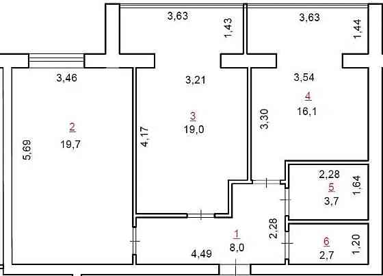 Продаж Квартира 5-кімнатна, 10/11 поверх на вул. Євгена Рихліка Житомир