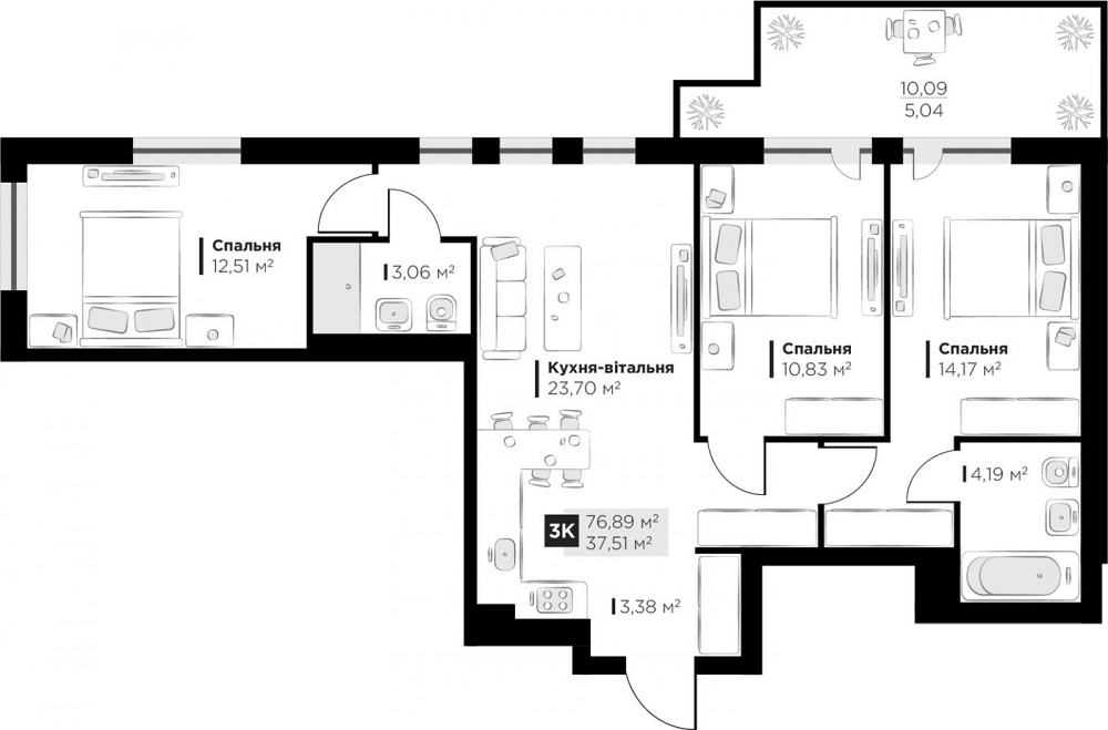 Продаж Квартира на улица Галицька Винники - фото 2