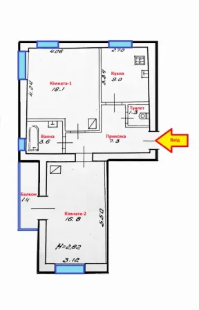 Продаж 2к Квартира 58 кв.м левицького 99 Львів - фото 11