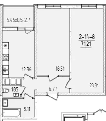 For sale 2-room Apartment 65 sq.m 67 Жемчужина Odessa - photo 1