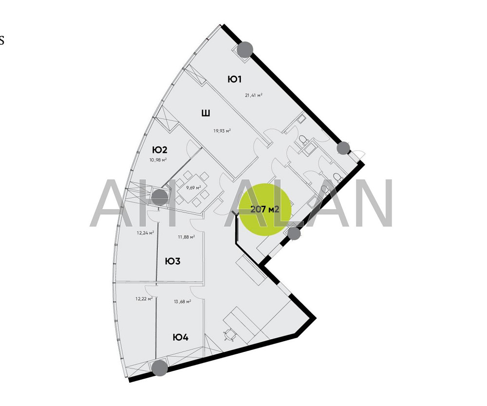 Оренда офісне приміщення на Болсунівська вул., 13/15 приміщень - 4, поверх - 5/19 Київ - фото 12