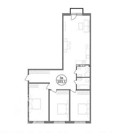 Продаж 3к Квартира 103.1 кв.м Бічна зелена, 101 Basivka