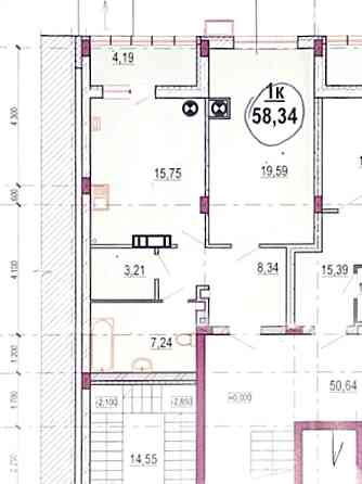 Продаж Квартира 1-кімнатна, 1/8 поверх на Івана Богуна Вінниця