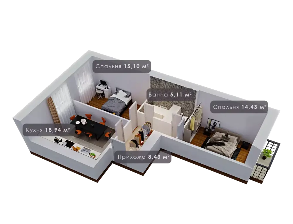 Продаж Квартира 2-кімнатна, 8/10 поверх на вул. Урожайна Івано-Франківськ - фото 11