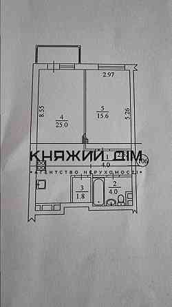 Большая 1к. квартира на Левобережной, Туманяна № 21140590 Київ