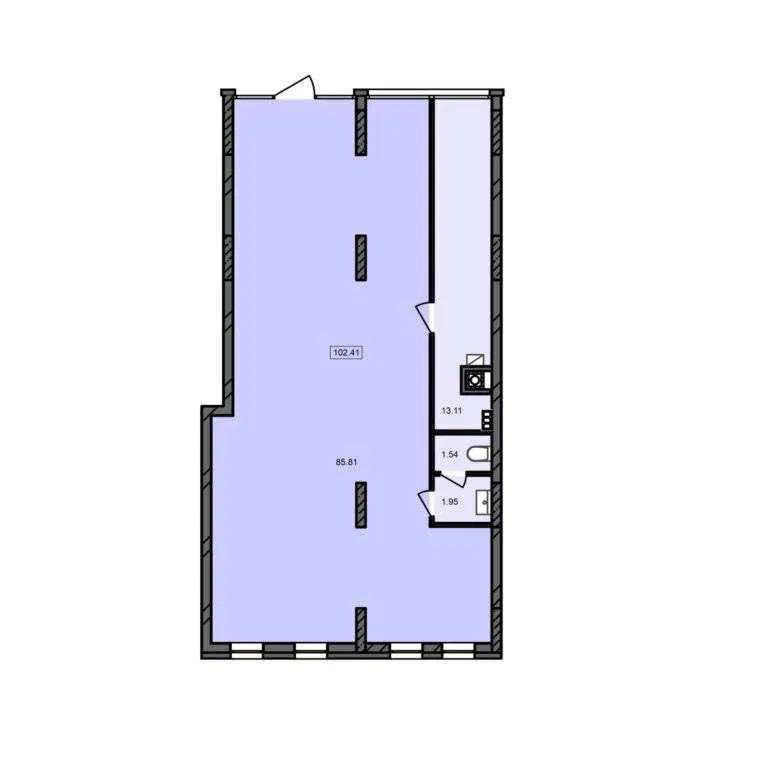 Здається Приміщення в житловому будинку площа 102 кв.м 1-й поверх Львів Клепарівська 15 Львів - фото 3