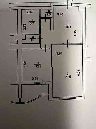 Продаж Квартира 2-кімнатна, 22/25 поверх на Науки, 69 Київ