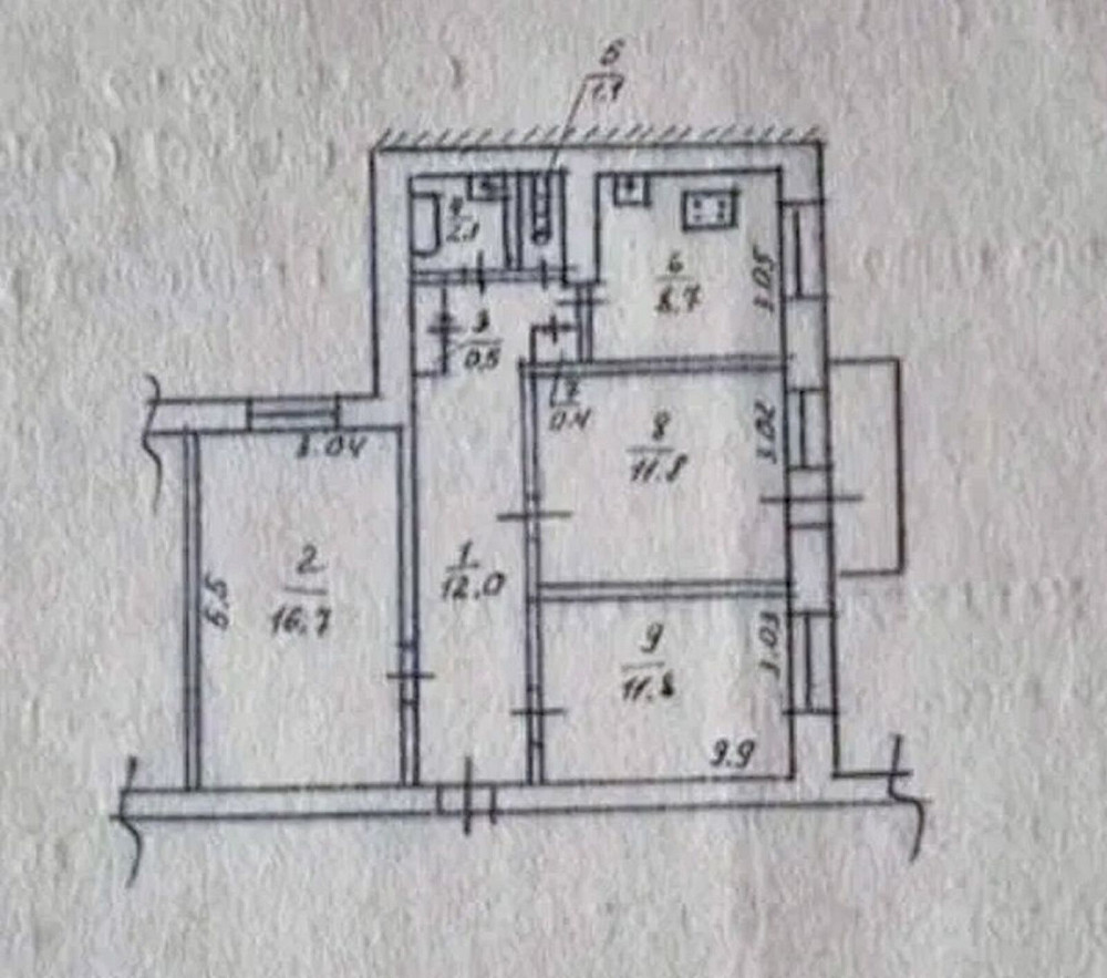 Продаж Квартира 3-кімнатна, 12/16 поверх на Малиновского Маршала ул., 60 Дніпро - фото 15