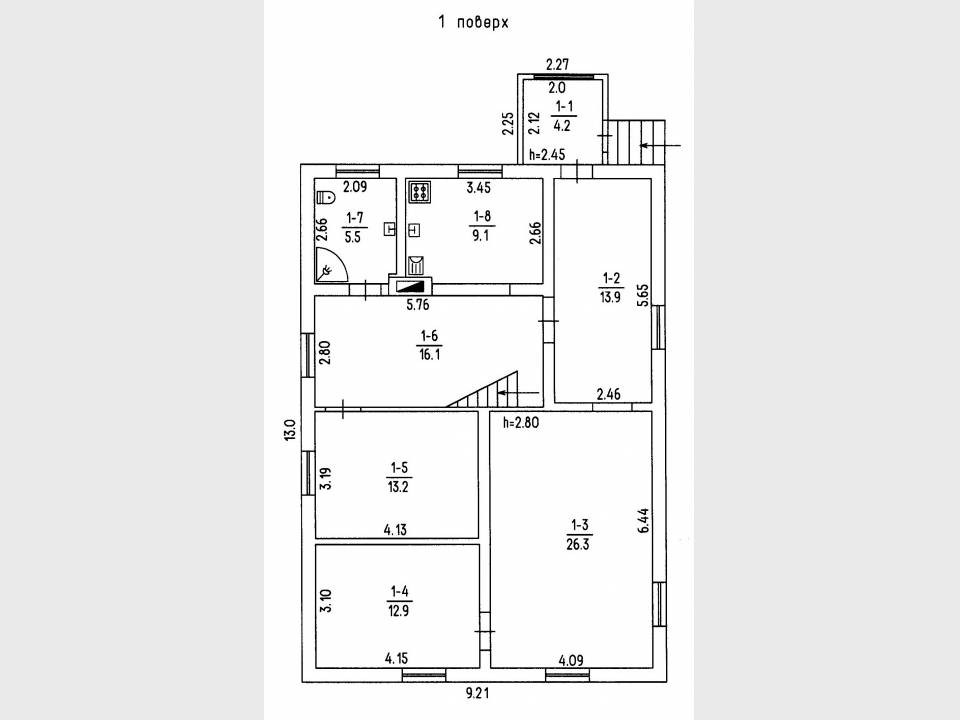 Продаж 2-поверховий Будинок  149 кв.м 3 кімн. на вул. Леськівська, Коржова Слобода - фото 19