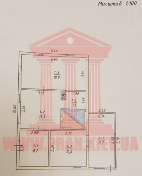 Продаж 1-поверховий Будинок з ділянкою 25 сот 75 кв.м   Проців - фото 1
