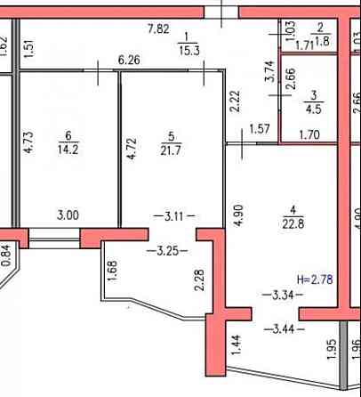 Продаж Квартира 2-кімнатна, 7/12 поверх на вул. Синельниківська Житомир