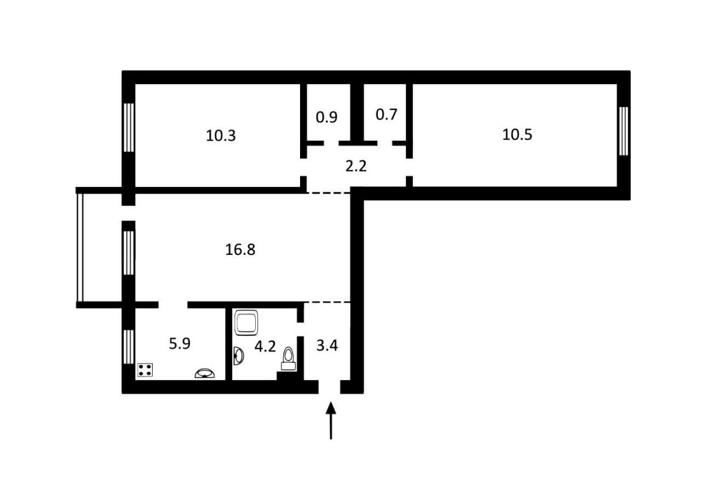 Продаж Квартира 3-кімнатна, 2/5 поверх на Костя Гордиенко вул., д. 8 Киев - изображение 20
