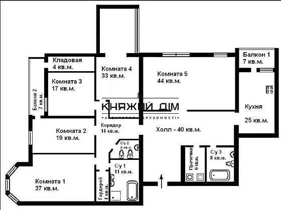 БЕЗ КОМИССИИ! Шикарная 5 комн разд квартира на Оболоне. Код №21102808 Kiev