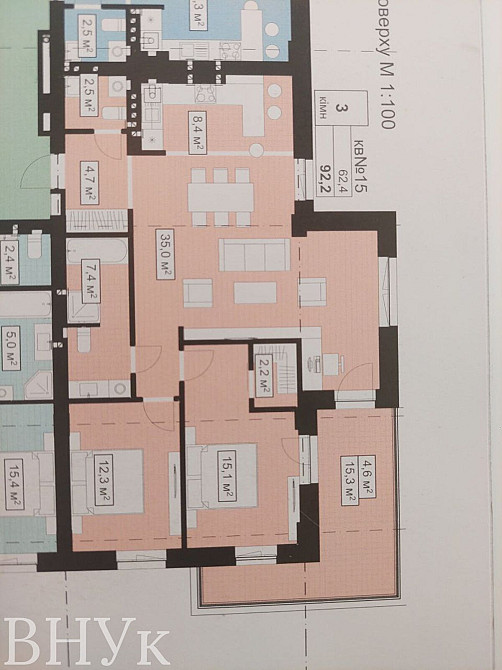 Продаж Квартира 2-кімнатна, 5/7 поверх на вул. Морозна Львів - фото 16