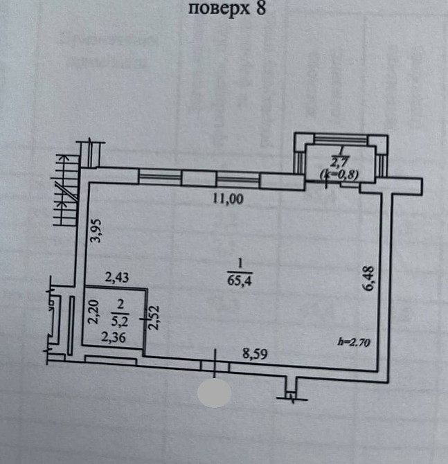 Продаж Квартира 3-кімнатна, 8/10 поверх на Аржанова ул., 3 Дніпро - фото 14