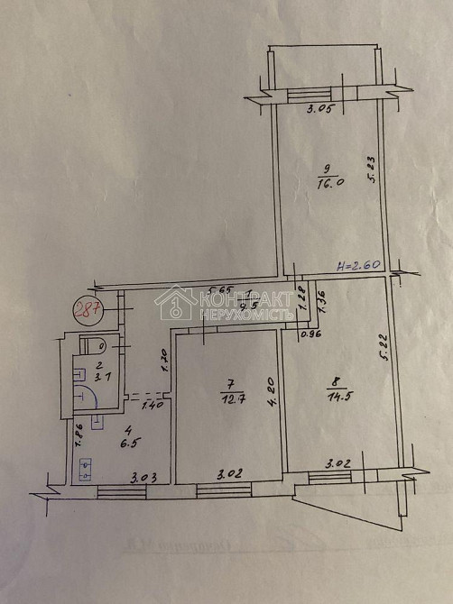 Продаж Квартира 3-кімнатна, 12/12 поверх на вул. Бібліка Харків - фото 20