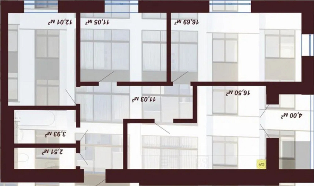 Продаж Квартира 3-кімнатна, 5/10 поверх на вул. Ленкавського Івано-Франківськ - фото 18