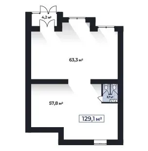 For sale Space In Residential Building area 129.8 sq.m floor 1 at Елітний Ivano-Frankivs'k
