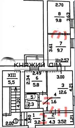 Продаж 2-кімнатної квартири, 1-ий поверх. 2 входи. № 21146523 Kiev