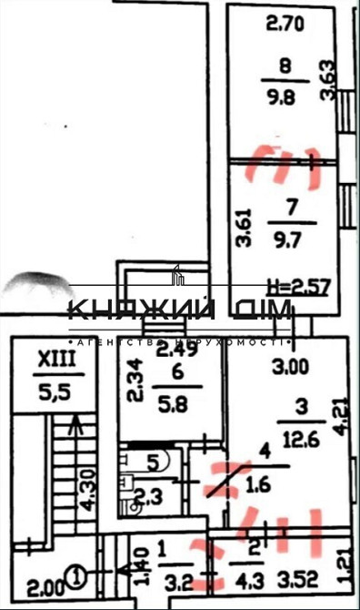 Продаж 2-кімнатної квартири, 1-ий поверх. 2 входи. № 21146523 Київ - фото 6