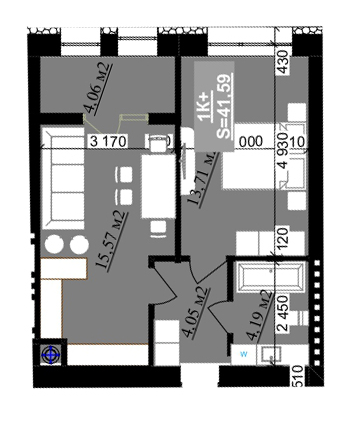 Продаж Квартира 1-кімнатна на вул. Приозерна Івано-Франківськ - фото 5