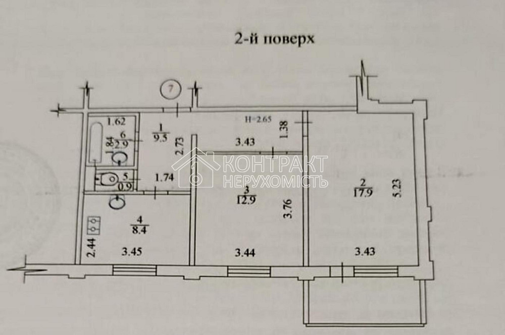 Продаж Квартира 2-кімнатна, 2/10 поверх на вул. Лопанська Харьков - изображение 10