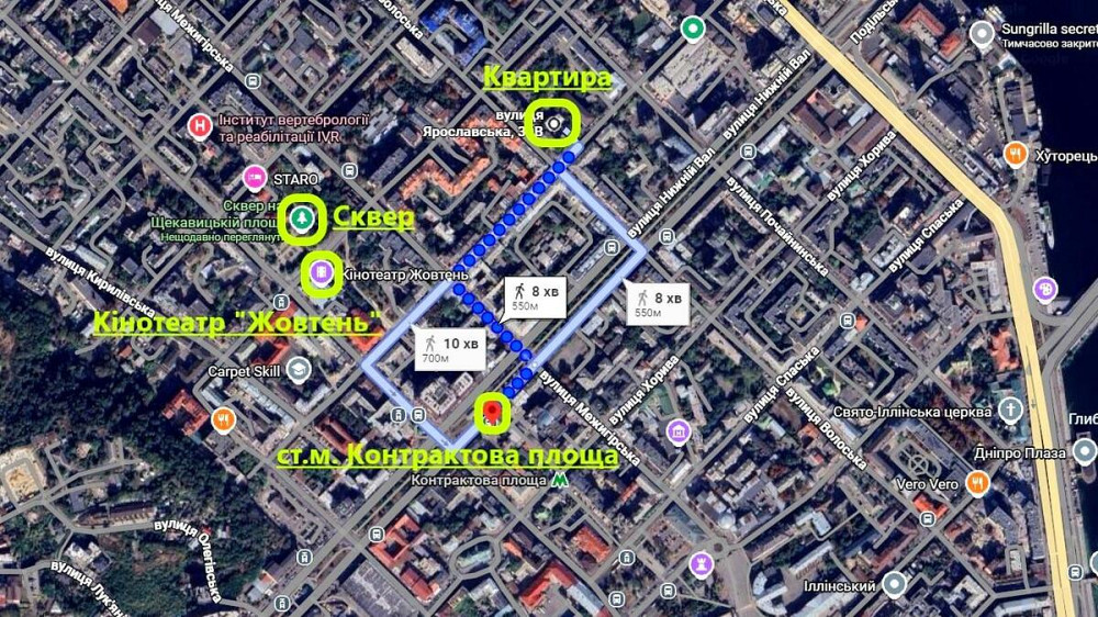 Оренда Квартира 2-кімнатна, 1/3 поверх на Ярославська, 39В Київ - фото 19