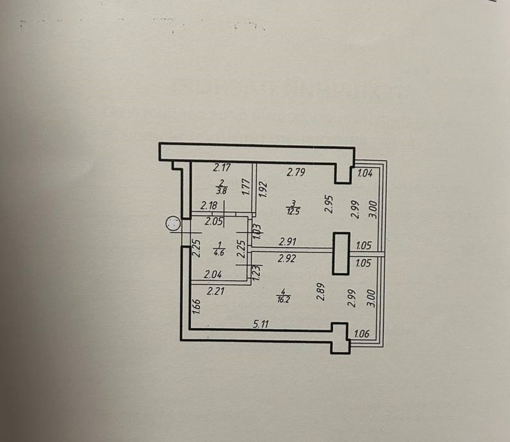 Продаж Квартира 1-кімнатна, 3/10 поверх на Вул.Приозерна Криховцы - изображение 13