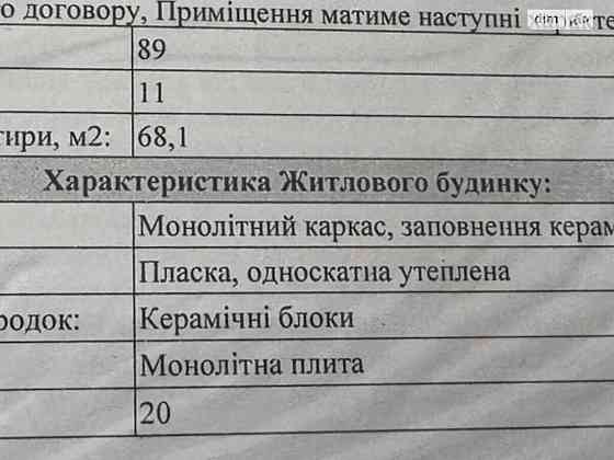 Продаж Квартира 2-кімнатна, 11/20 поверх на Цегельний Вінниця
