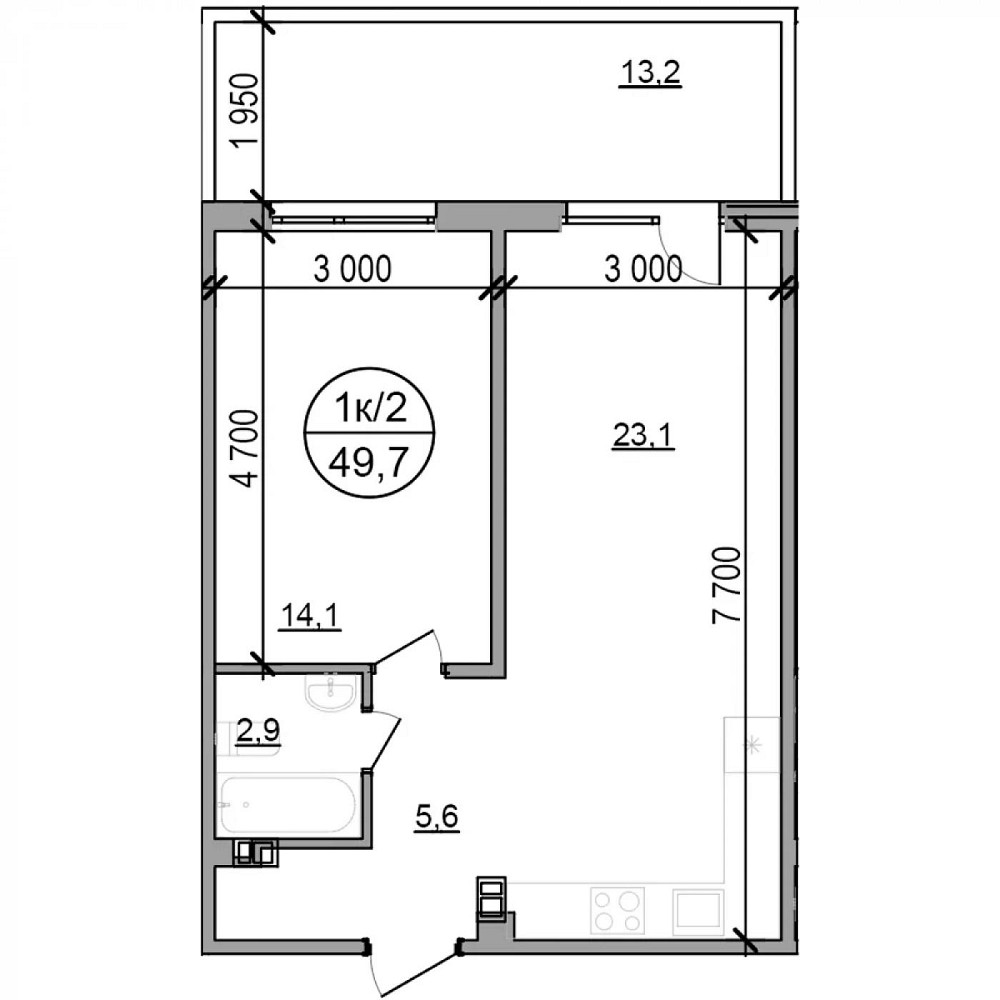 Продаж Квартира 1-кімнатна, 1/4 поверх на вул. Зелена Басівка - фото 10