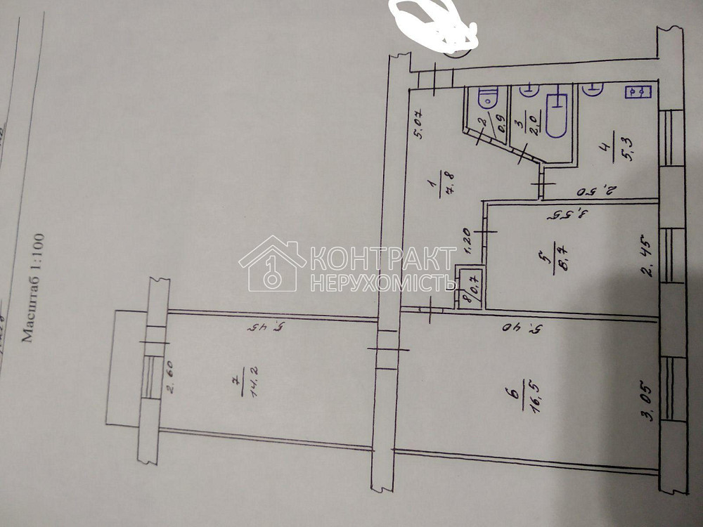 Продаж Квартира 3-кімнатна, 4/9 поверх на вул. Гімназійна Kharkiv - photo 15