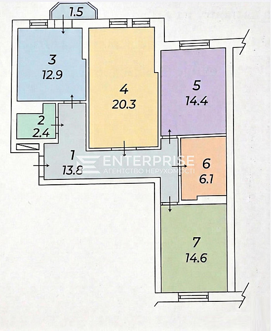 Продаж Квартира 3-кімнатна, 13/22 поверх на вул. Академіка Палладіна Kiev - photo 9
