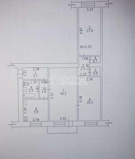 Продаж Квартира 3-кімнатна, 2/5 поверх на вул. Харківських Дивізій Харків - фото 5