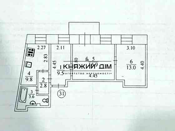 Продаж офісне приміщення на Архитектора Городецкого ул. поверх - 2/5 Київ