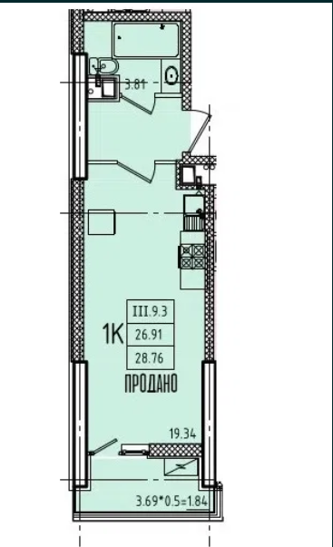 ЖК Еллада квартира студія. Одеса - фото 5