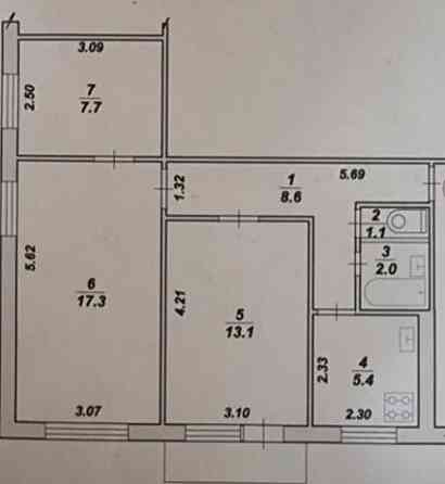 Продаж Квартира 3-кімнатна, 4/5 поверх на вул. Пер Чехова Житомир