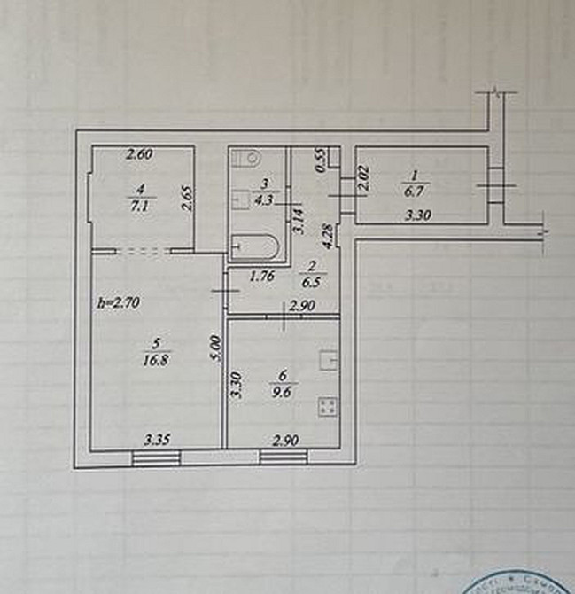 Продаж Квартира 2-кімнатна, 5/5 поверх на Нигояна, 22/26 Dnipro - photo 17